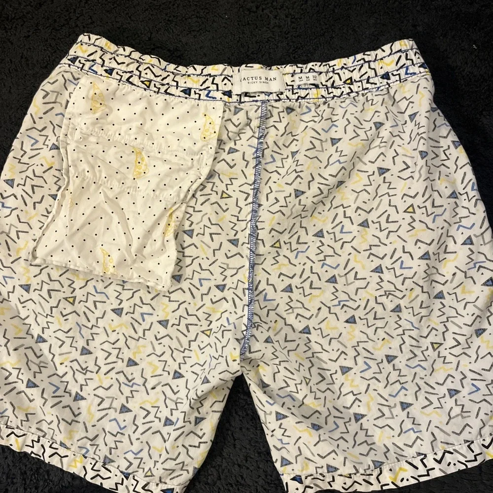 cactus man ricky singh shorts men's 32 medium 80s cotton casual 7 inch inseam